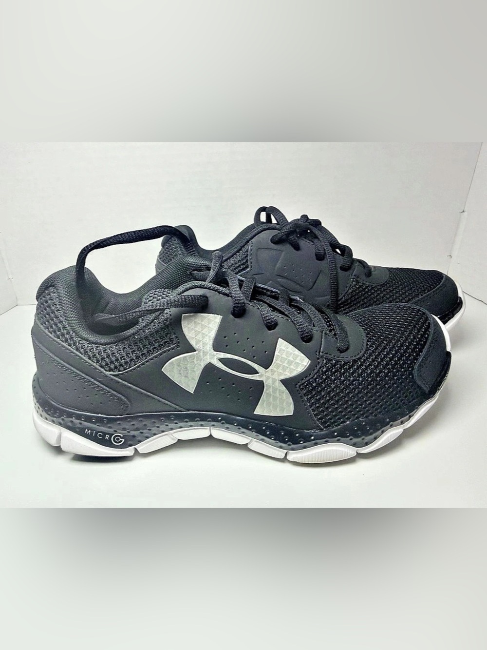 Under Armour Micro G Athletic Shoes Black White US 5Y